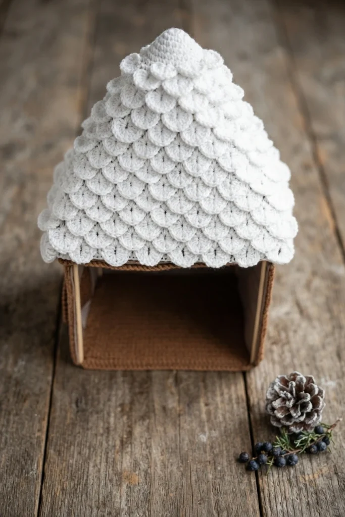Free Crochet Gingerbread Doll House - 15-in-1 Pattern - 3-Day LIVE Crochet Along - crochet detail