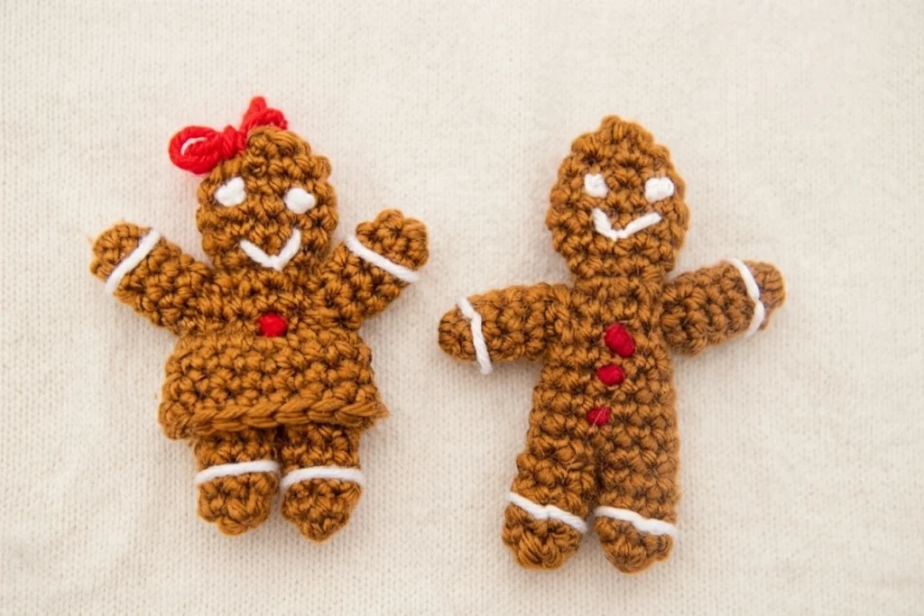 Free Crochet Gingerbread Doll House - 15-in-1 Pattern - 3-Day LIVE Crochet Along - crochet detail