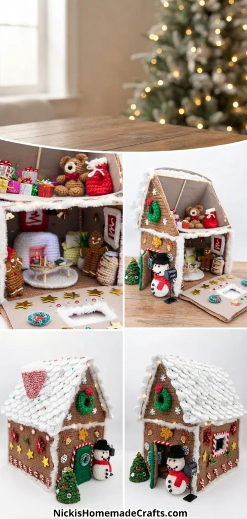 Free Crochet Gingerbread Doll House - 15-in-1 Pattern - 3-Day LIVE Crochet Along - crochet detail