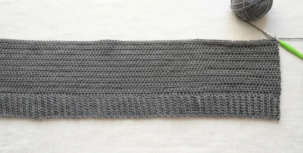 Beginner Oversized Cardigan with Knit-look Ribbing! Free Crochet Pattern + Video - crochet detail