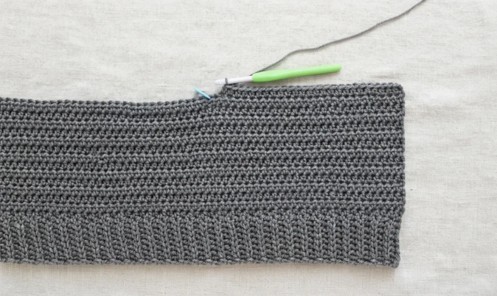 Beginner Oversized Cardigan with Knit-look Ribbing! Free Crochet Pattern + Video - crochet detail
