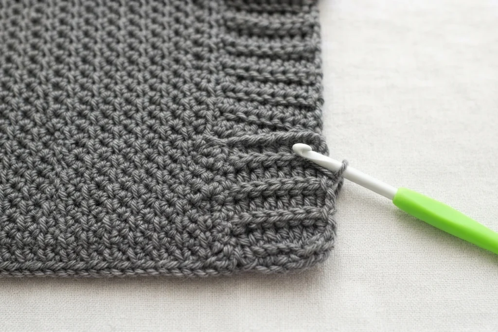 Beginner Oversized Cardigan with Knit-look Ribbing! Free Crochet Pattern + Video - crochet detail