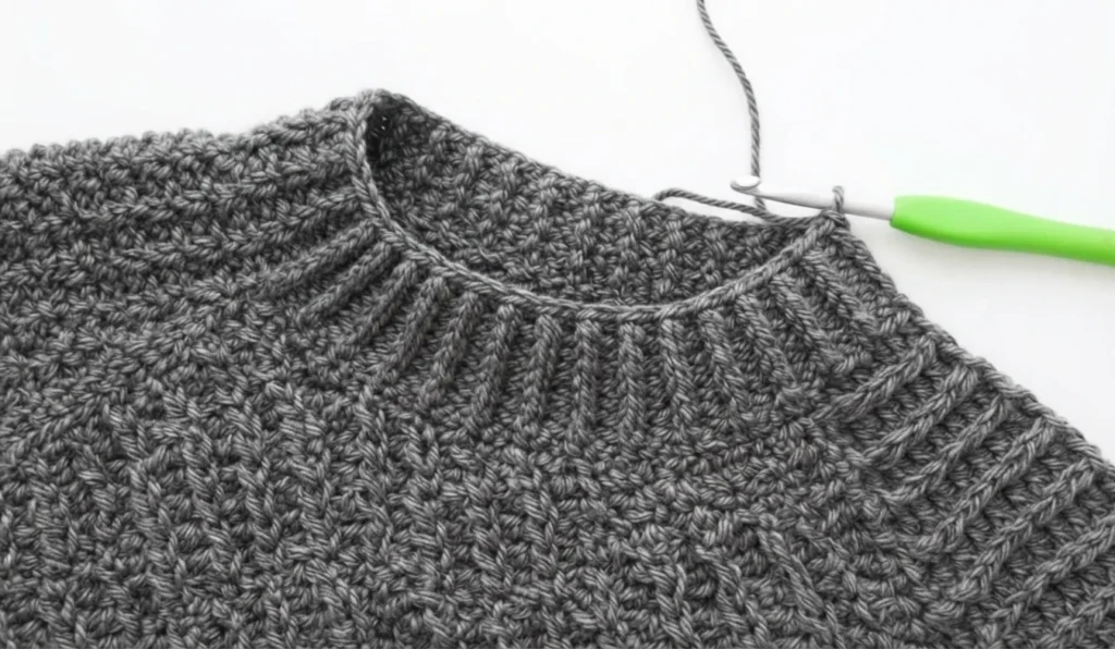 Beginner Oversized Cardigan with Knit-look Ribbing! Free Crochet Pattern + Video - crochet detail
