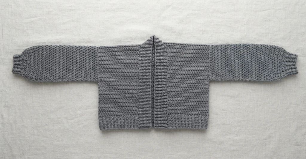 Beginner Oversized Cardigan with Knit-look Ribbing! Free Crochet Pattern + Video - crochet detail