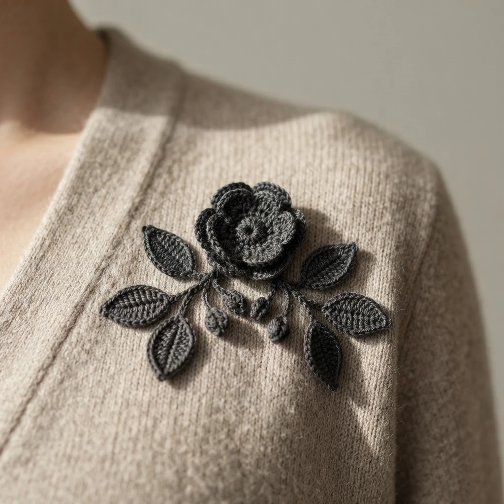 Corn Poppy Cardigan Crochet Tutorial | Susan's Family - crochet detail