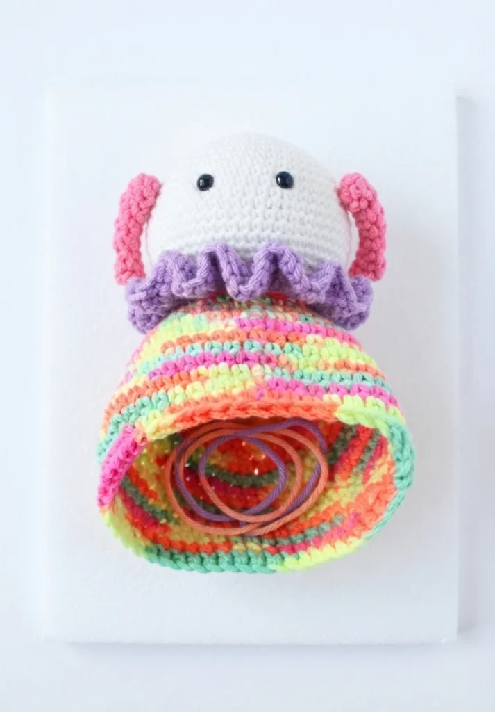 Clown Amigurumi Doll - Free Crochet Pattern - crochet detail