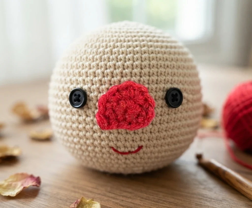 Clown Amigurumi Doll - Free Crochet Pattern - crochet detail