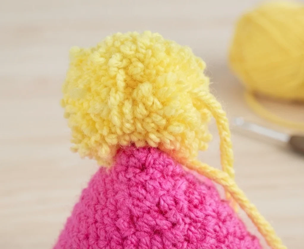 Clown Amigurumi Doll - Free Crochet Pattern - crochet detail