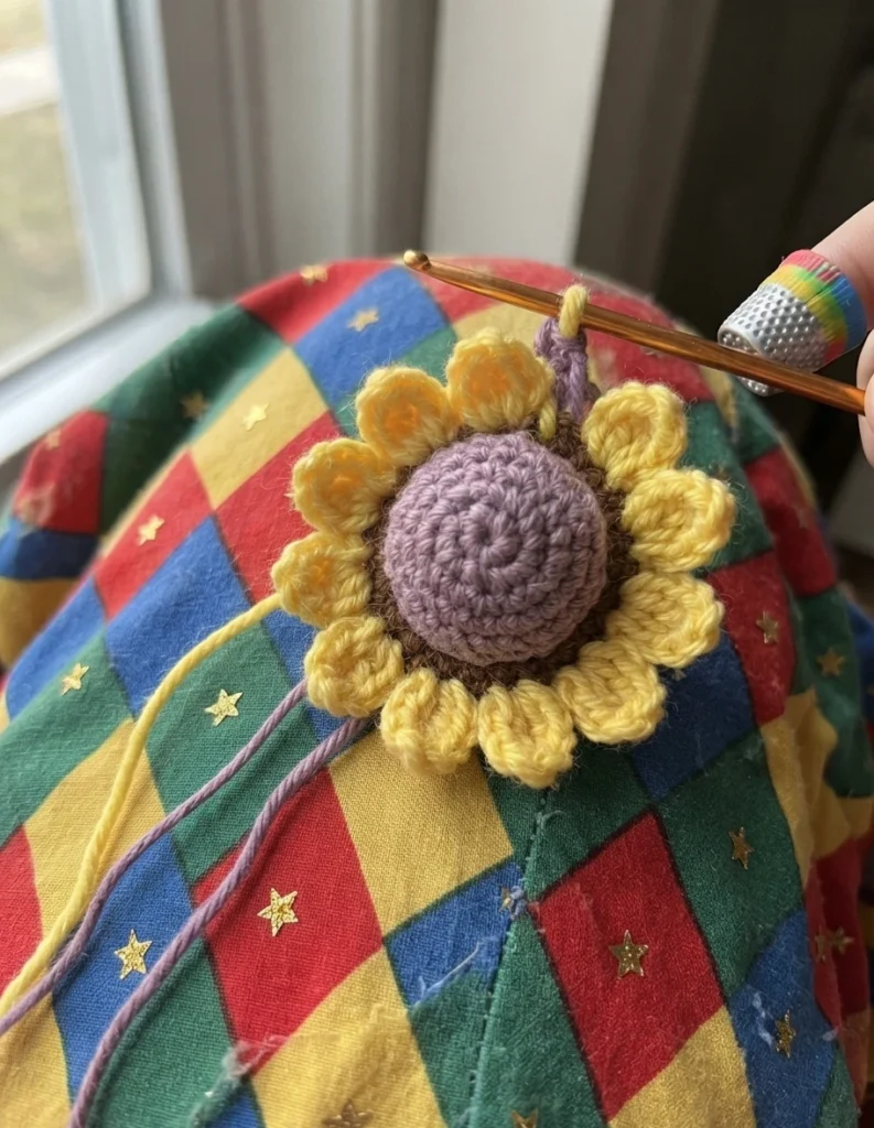 Clown Amigurumi Doll - Free Crochet Pattern - crochet detail