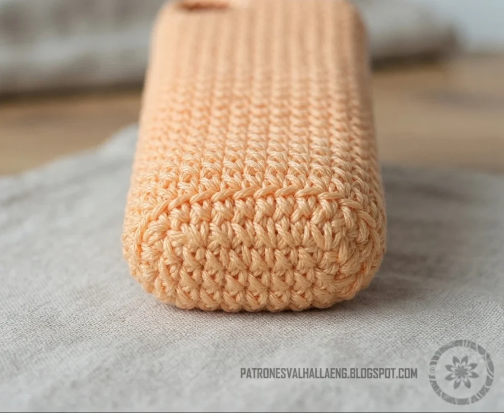 How to Crochet a Mummy phone case - PATRONES VALHALLA: Free crochet patterns - crochet detail