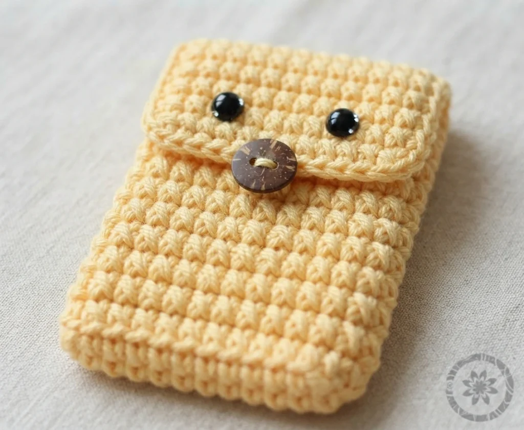 How to Crochet a Mummy phone case - PATRONES VALHALLA: Free crochet patterns - crochet detail