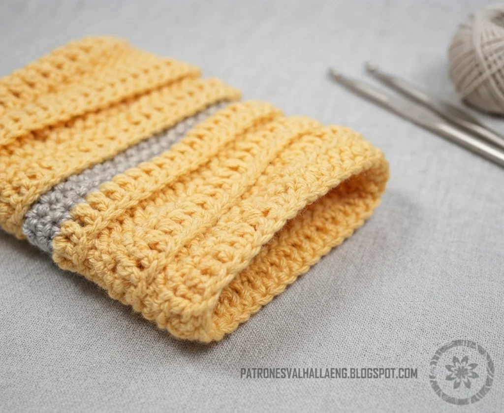 How to Crochet a Mummy phone case - PATRONES VALHALLA: Free crochet patterns - crochet detail