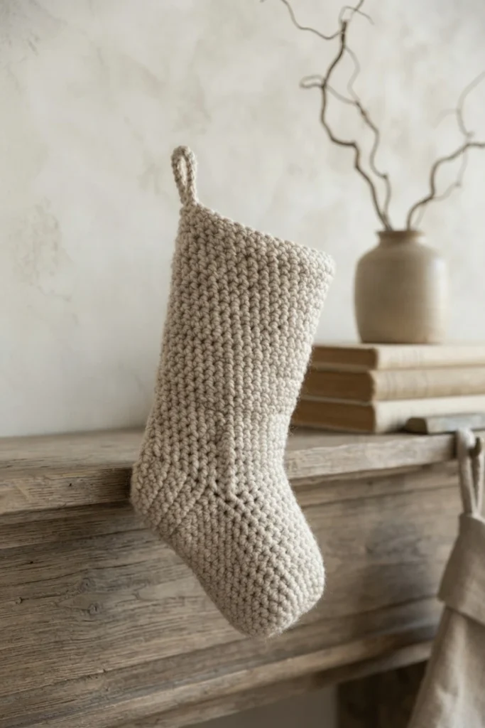 Basic Crochet Stocking - Free Pattern - crochet detail