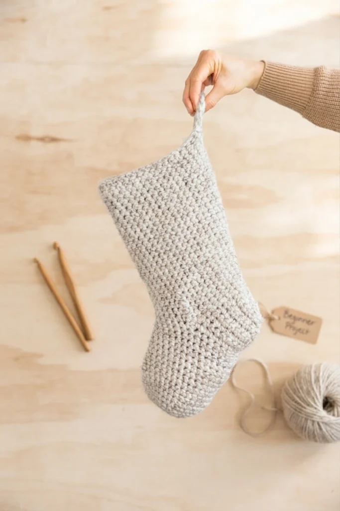 Basic Crochet Stocking - Free Pattern - crochet detail