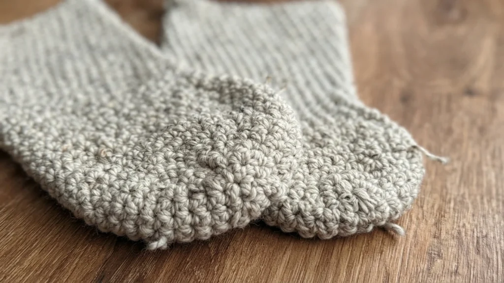 Basic Crochet Stocking - Free Pattern - crochet detail