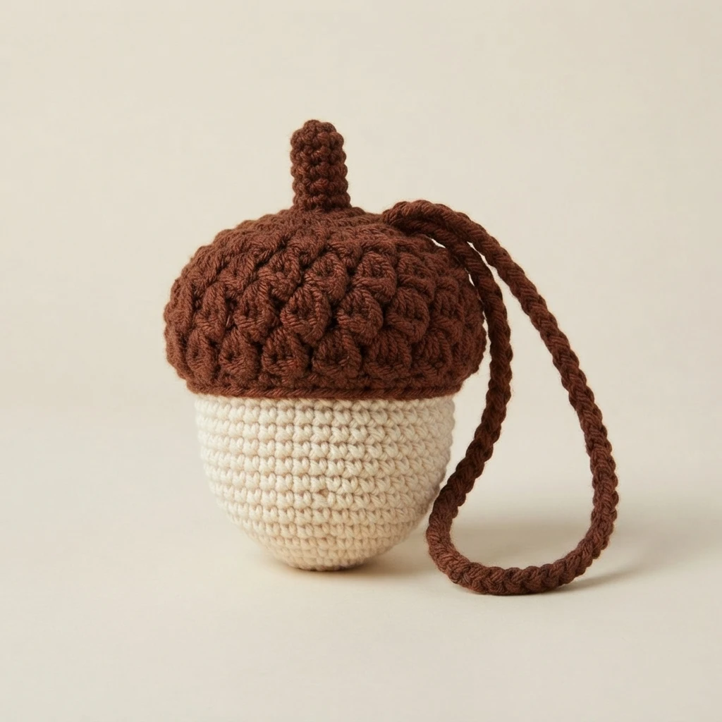 Ravelry: Acorn Wristlet Pouch pattern by Meg Nelson - crochet detail