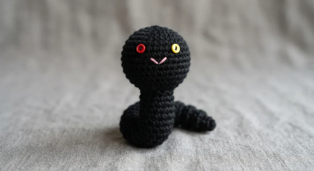 Ravelry: Worry Worm Finger Puppet pattern by Divina Rocco - crochet detail