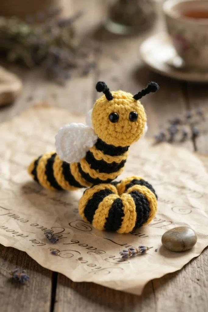 Pumpkin Worry Worm Crochet Pattern: (Trick Or Treat Gifts For Halloween) - crochet detail