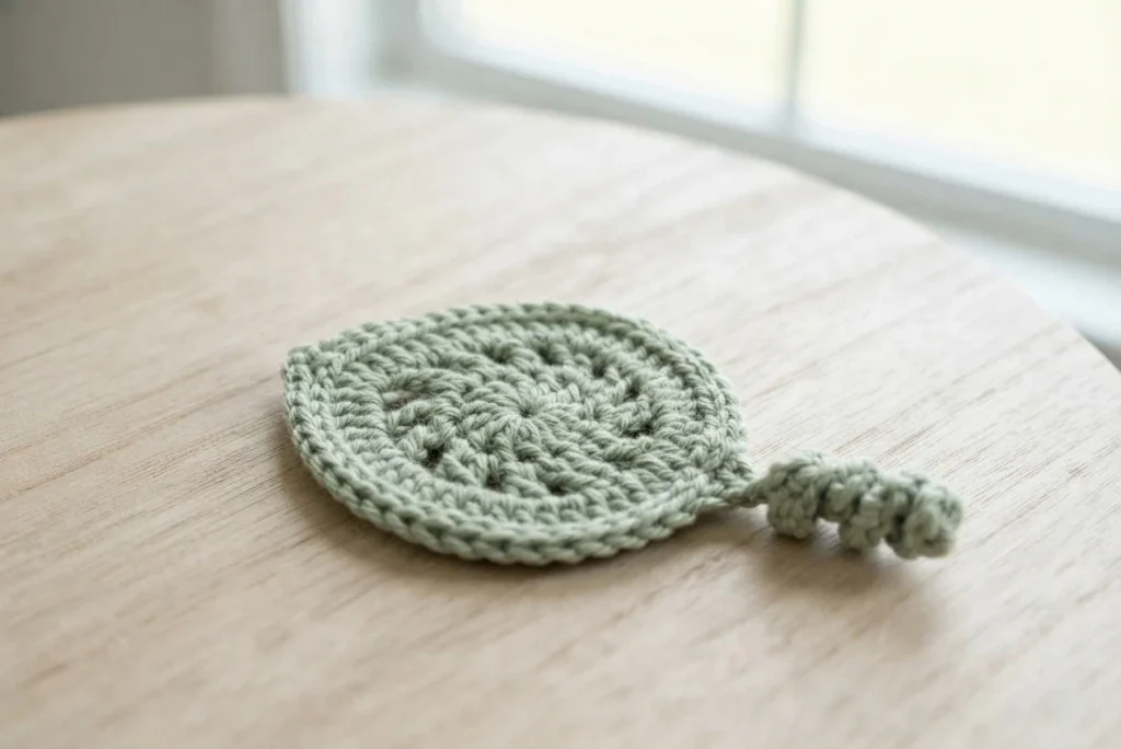 How To Crochet Pumpkin Fall Décor With Leaf Coasters Free Pattern - crochet detail