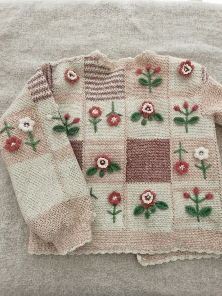 Grace Vintage Cardigan Crochet Tutorial | Susan's Family - crochet detail