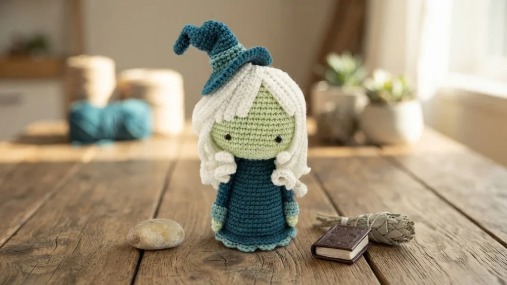 FREE Ghost Worry Worm Crochet Pattern [Not-So-Spooky!] - crochet detail