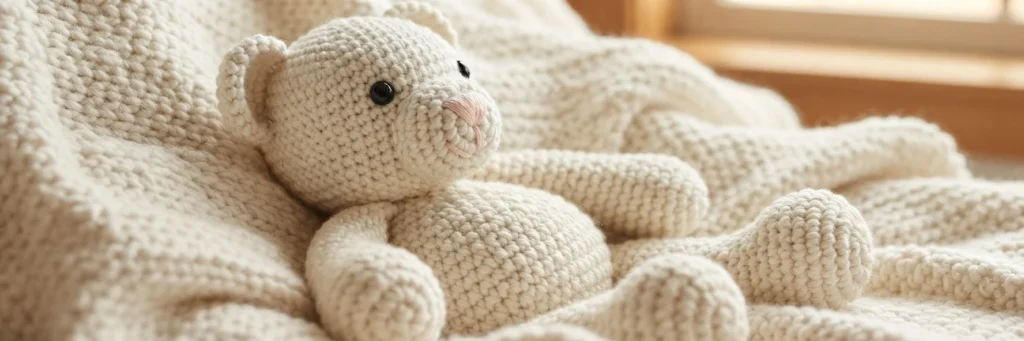 Crochet Bear Pattern: Floppy Paws Bear - crochet detail